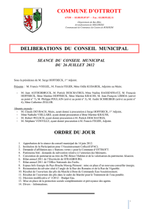 seance du conseil municipal