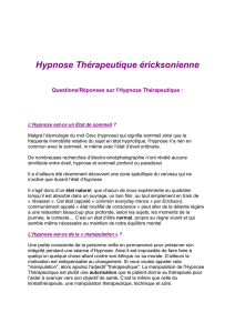 Hypnose Thérapeutique