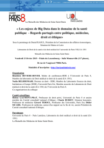 4 février 2015 Programme colloque Big Data et Santé - JC-RDST