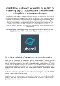 uberall lance en France sa solution de gestion du marketing digital