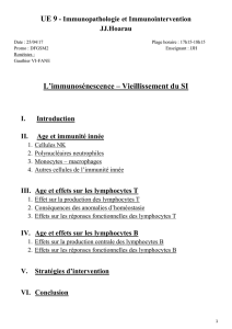 UE 9 - Immunopathologie et Immunointervention JJ.Hoarau Date