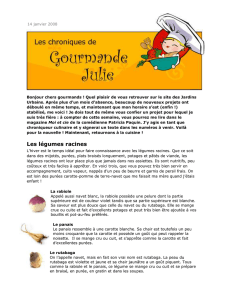 Légumes racines grillés