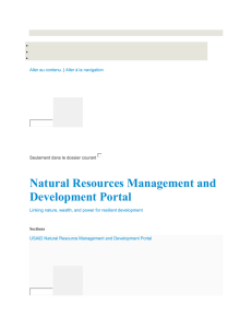 5. Edit Your Home Page — USAID Natural Resource Management