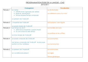 Vocabulaire