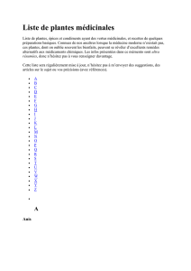 Liste de plantes mÃ - doc-developpement