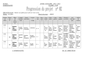 progression du projet 2 4ap