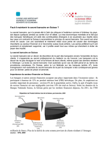 Le secret bancaire à l`étranger