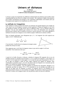 Univers et distances G. Paturel, Observatoire de Lyon et Comité de