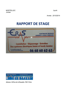 rapport de stage en electricite