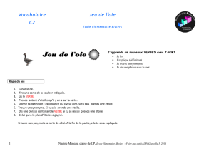 Vocabulaire C2 Jeu de l`oie Ecole élémentaire Biviers Jeu de l`oie J