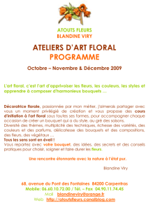 ATOUTS FLEURS BLANDINE VIRY ATELIERS D`ART FLORAL