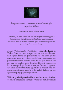 Programme des cours séminaires d`astrologie organisés à Caen