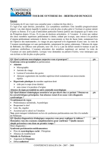 Cas clinique 1