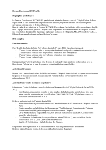 CV du Dr Butnariu - Hopital Suisse de Paris