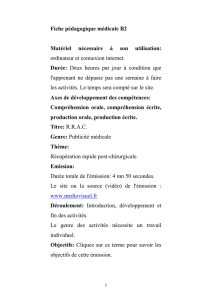 Fiche pédagogique médical B2