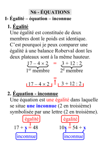 n6 - équations