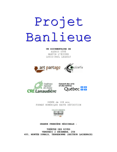 Projet Banlieue