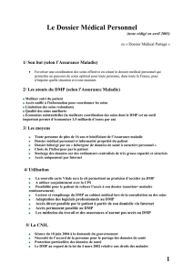 Le Dossier Médical Personnel - Docteur Christophe Bezanson