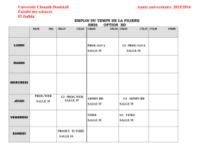 filieres svi stu - Faculté des Sciences d`El Jadida