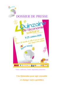 1. Communiqué de presse