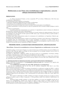 II- ouverture commerciale et orientation paradoxale des