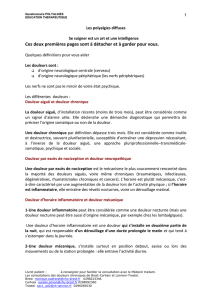 Des polyalgies diffuses à la fibromyalgie