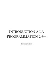 Documentation Programmes, fonctions et déclarations