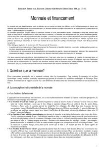 Monnaie et financement