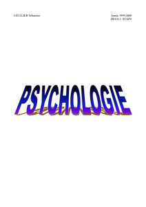page de garde Psychologie