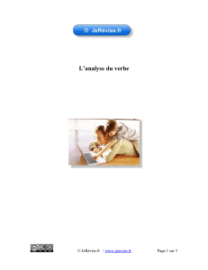 Télécharger la fiche d`exercices pour l`analyse du verbe (format)