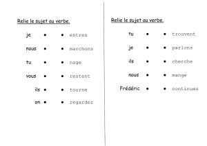 Relie le sujet au verbe