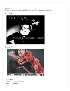 Publicites : Chanel et SPA