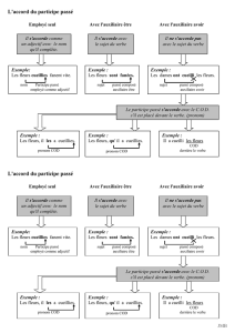 L`accord du participe passé