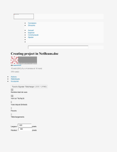 Creating project in NetBeans