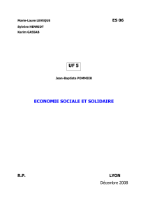 Economie sociale et solidaire