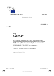 RAPPORT sur la proposition de règlement du Parlement européen