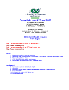 Documentation - Syndicat des Psychiatres des Hôpitaux