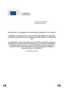 FR FR RAPPORT DE LA COMMISSION AU PARLEMENT