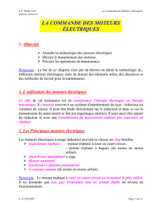 la commande des moteurs électriques