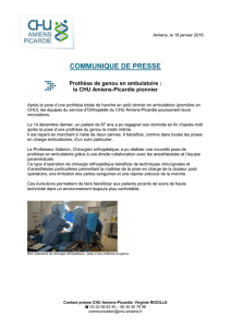 Prothèse de genou en ambulatoire : le CHU Amiens