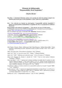 Castelletta Angelo * Responsabilité médicale