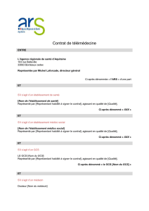 Contrat de télémédecine - Télémédecine en Aquitaine