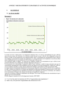 rechauffement climatique et activite economique