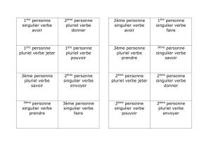 2ème personne singulier verbe avoir