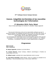 Programme - Cancer Campus