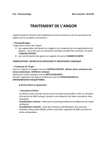 Fixe : Pharmacologie Mme Queuille : 04.03.09 TRAITEMENT DE L