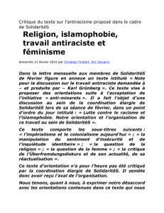 Christian Tirefort : "Religion, islamophobie, travail antiraciste et