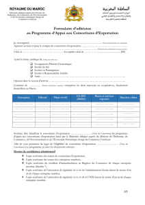 Formulaire d`adhésion au Programme d`Appui aux Consortiums d`E