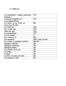 Revision F1 pour le midterm