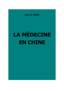 La médecine en Chine